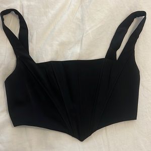 Black corset top